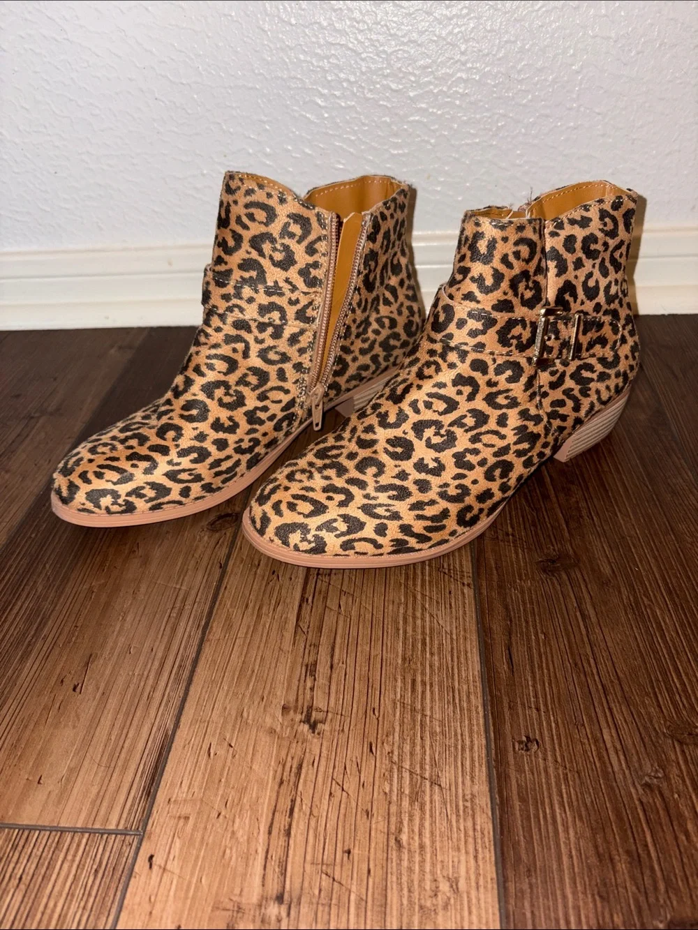 Leopard Print Ankle Boots